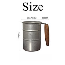 1x304 Stainless Steel Beer Mug with Handle Outdoor Camping Water Cup Accessory
