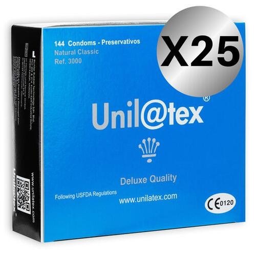 UNILATEX – NATÜRLICHE KONSERVIERUNGSSTOFFE PACKUNG 25 X 144 EINHEITEN