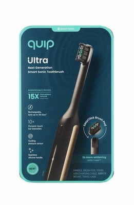 Quip Ultra Next Generation Smart Sonic Toothbrush Eclipse/Black NEW - FAST SHIP!