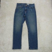 Wrangler Five Star Premium Athletic Fit Jean Mens W32 L29 Blue Denim Tapered Leg