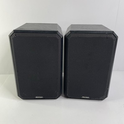Boston Acoustics HD5 Black Bookshelf Speakers Pair 8 OHM 2 Channel Tested USA