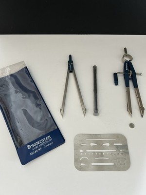 Vintage Staedtler Mars Masterbow Drafting Set in Original Case 1980s