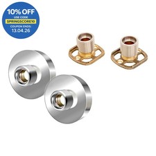 Architeckt Shower Bar Valve Easy Wall Fixing Kit Round Solid Brass