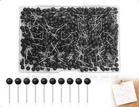 500 StüCk Map Push Pins Mit Rundkopf,Metall Stecknadeln Mit Kopf Plastik,Mehrzwe