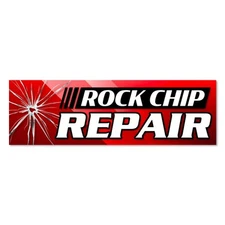 Rock Chip Repair - Auto Glass Vinyl Banner with Optional Sizes (Made in the USA)