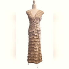 Adrianna Papell Gold Evening Gown