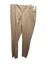 Talbots Womens Tan Hollywood Straight Leg Pants Size 14 NEW/tags Business Career