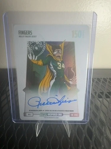 2026 Bo Jackson Battle Arena Fingers (Rollie Fingers) Steel Inspired Ink #RFA-7