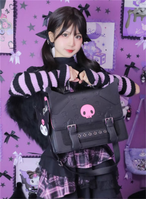 Official Computer Bag Kuromi Backpack Single Shoulder Handbag Large Capacity
