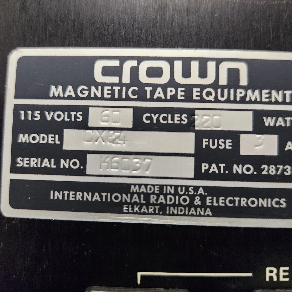 Grabadora de cinta Crown CX-824 carrete a carrete 4 canales 2 pistas muy bonita de colección Foto 2 de 4