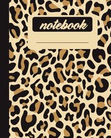 "Leopard Notizbuch 120 Blatt A4 Kariert 9,25\" X 7,5\" Schreibheft"
