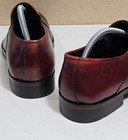 New BACCO BUCCI Men's size 9, 42 BURGUNDY Leather Loafer Shoes — photo 7
