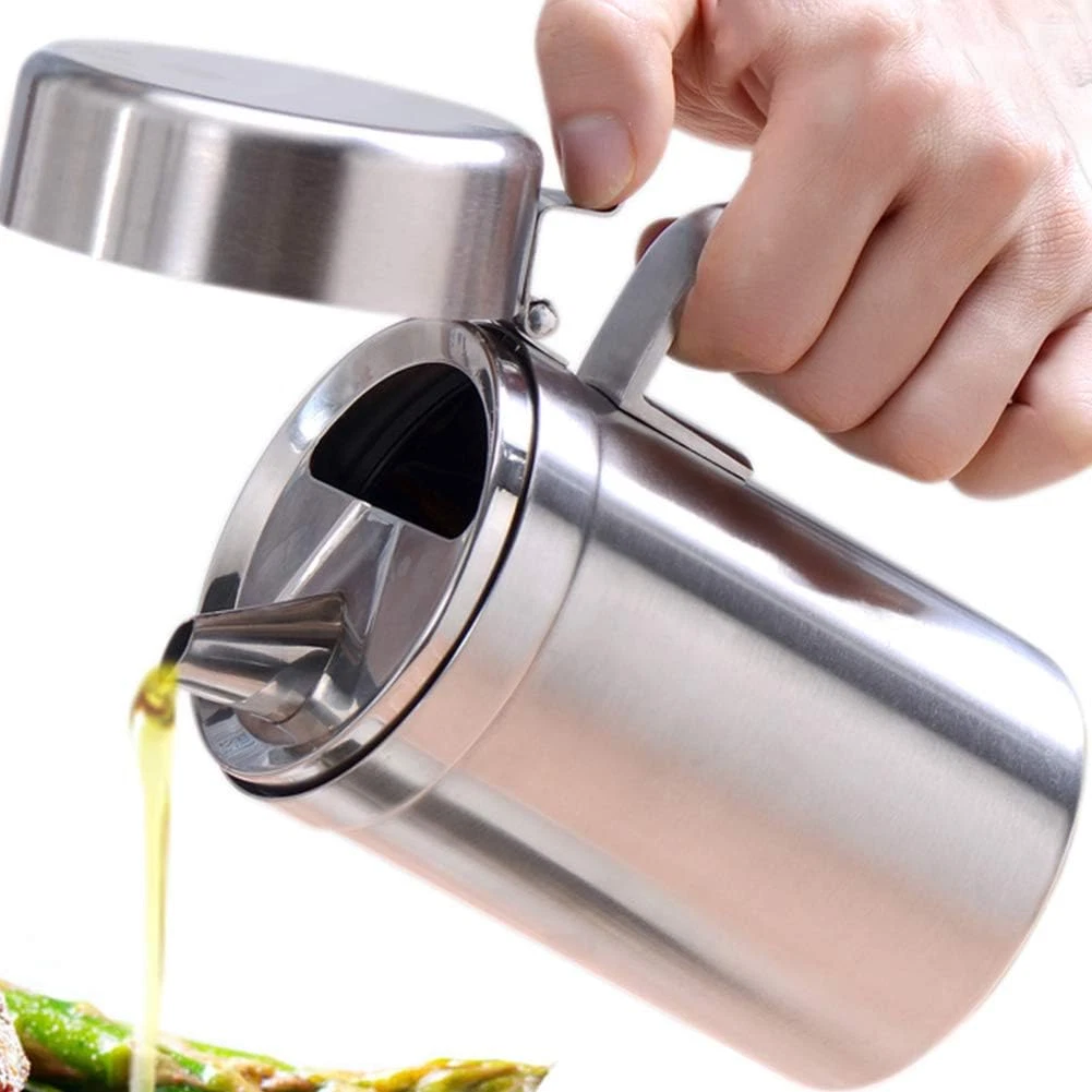 Olive Oil Dispenser, 550ML Stainless Steel Bottle with Lid, Leak Proof, Salad Dr
Opens in a new wind