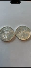 (2) 2018 American SIVER Eagle - Two Coins 99.9% pure SILVER