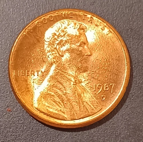 1987-D Lincoln Memorial Cent/Penny US History Old Coin Circulated Collectio (#4)