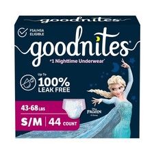 GoodNites Girls Nighttime Underwear, Size S/M, 44 Ct, 2 Packs o... FAST USA SHIP