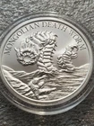 Intaglio Mint Mongolian Death Worm 1 oz .999 Silver High Relief Art Round