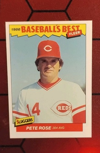 Pete Rose #29 1986 Fleer Baseball's Best card