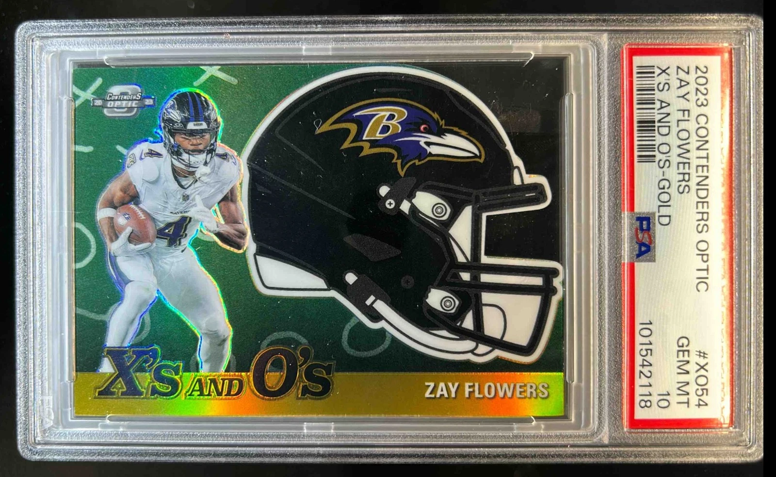 Zay Flowers Panini Contenders Optic X's and O's #XO54 Gold