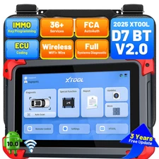 XTOOL D7BT Wireless OBD2 Bidirectional Diagnostic Scanner Tool Online Coding FCA