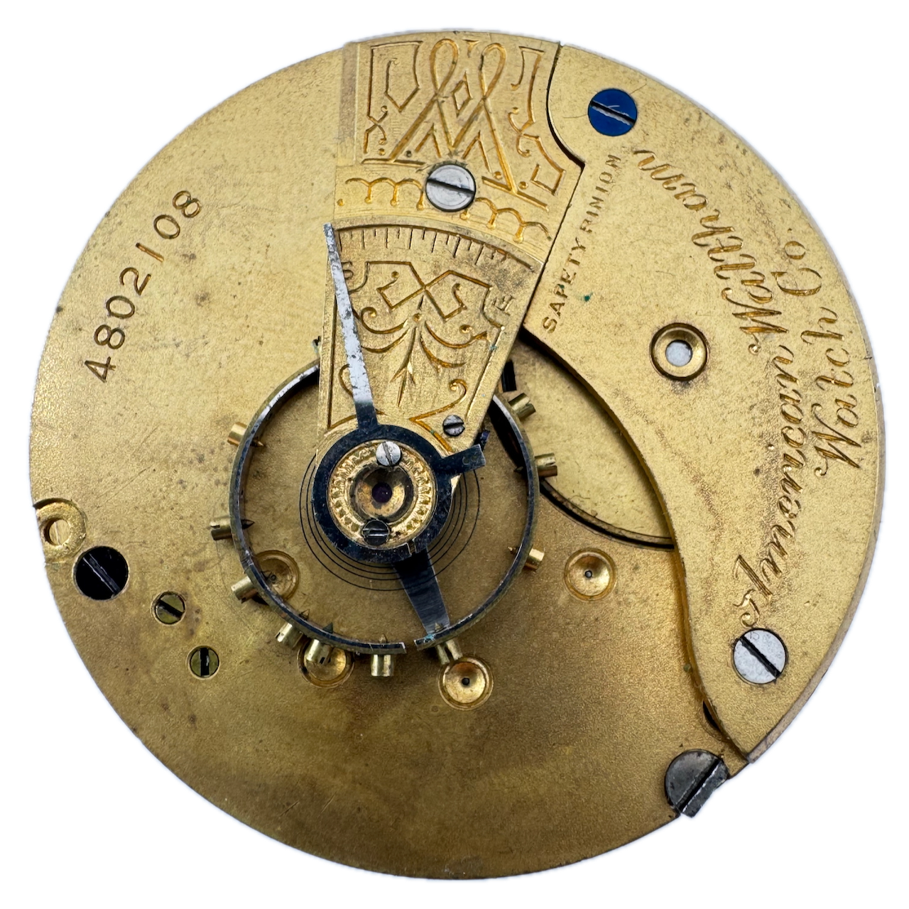 Antique 1891 Waltham 7 Jewel 18 Size Mechanical Pocket Watch Movement USA