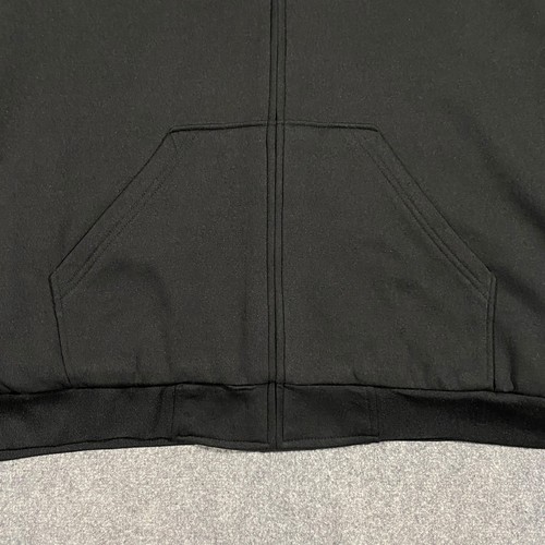 Duke Ultimate Sweatshirt Sherpa Lined Full Zip Hoodie Adult 6X Big Black Haband - Picture 2 of 15