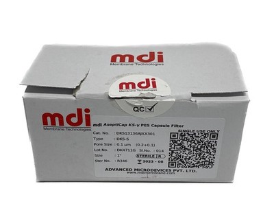 Advanced Microdevices MDI AseptiCap KS-y Capsule Filter 1'' 0.1um DKS13136AJXX301