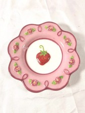 Vintage Strawberry Shortcake Porcelain Teacup Plate TCFC 4 Inch Replacement AC