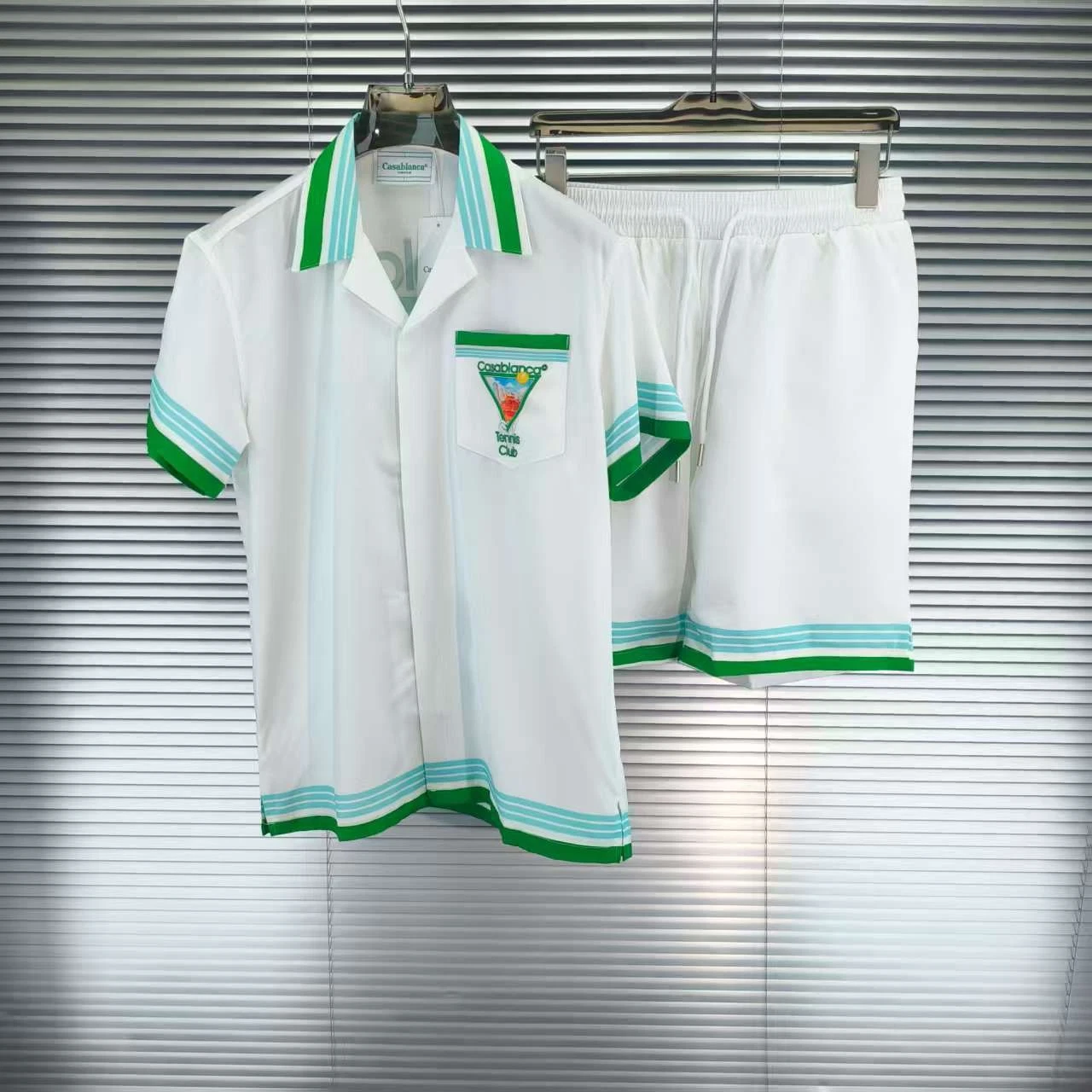 Casablanca high-end vacation shirt shorts, Hawaii beach vacation set
Opens in a new window or tab