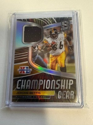 2021 Panini Spectra Championship Gear Jerome Bettis JERSEY # MATCH 36/75 FM