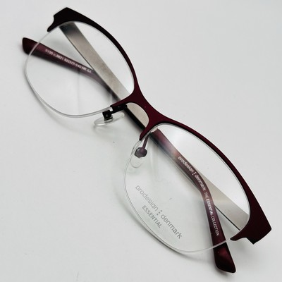 prodesign Denmark Brille Damen oval lila metallic matt Halbrand Mod. 3130 NEU