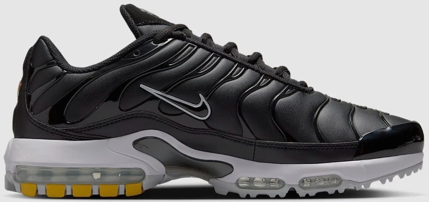 Size 12 - Nike Air Max Plus Golf Black Leather for sale online | eBay