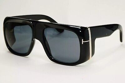 Tom Ford GINO TF 733 0733 01A Sunglasses Black Silver Gray Tom Ford GINO TF 733 0733 01A Sunglasses Black Silver Gray