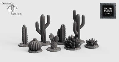 Cacti and Desert Plants - 28mm 32mm Empire of Scorching Sands Wargaming Terrain 