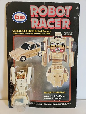 1985 Esso Robot Racer Mighty-Man #2 - Factory Sealed - Toy - Petroliana