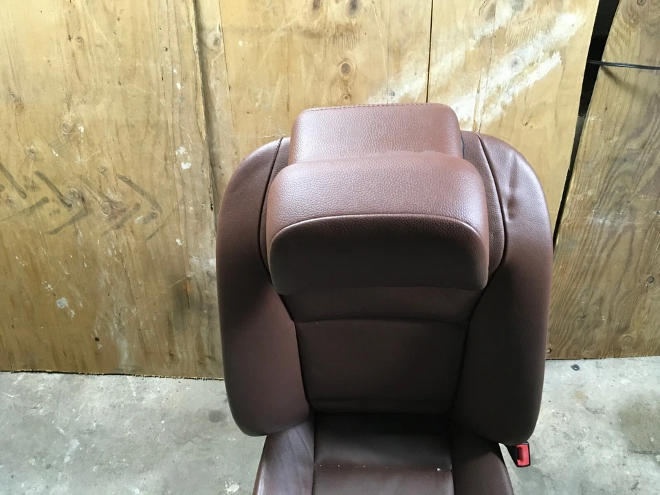 BMW 528I 535I 550I 2011-2016 sedán asiento delantero derecho cuero marrón canela OEM. Foto 2 de 4