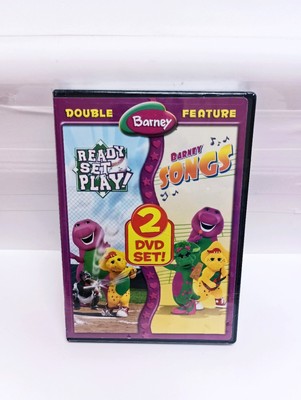 Barney Double Feature Ready Set Play / Barney Songs (DVD, 2-Disc) OOP NEW SEALED