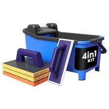 Peygran Fliesen-Waschset 20 L Avec Planche à Éponge 3-teilig Lissage Wachbox