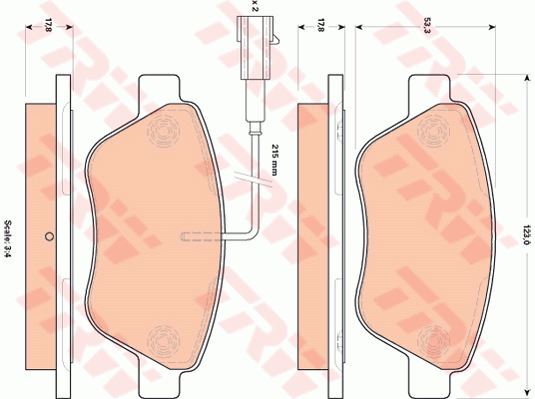 Kit plaquettes de frein avant pour Fiat Grande Punto et Panda 1.3 Multijet