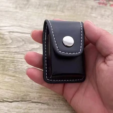 Men Windproof Leather Cover Belt Holder Bag Case for Zippo Cigarette Lighter