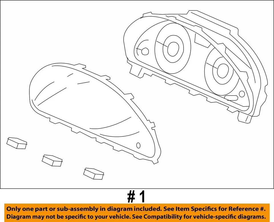 Medidor de velocímetro usado se adapta a: Honda Odyssey Cluster 2012 mercado de EE. UU. MPH EX-L cuero Foto 4 de 4