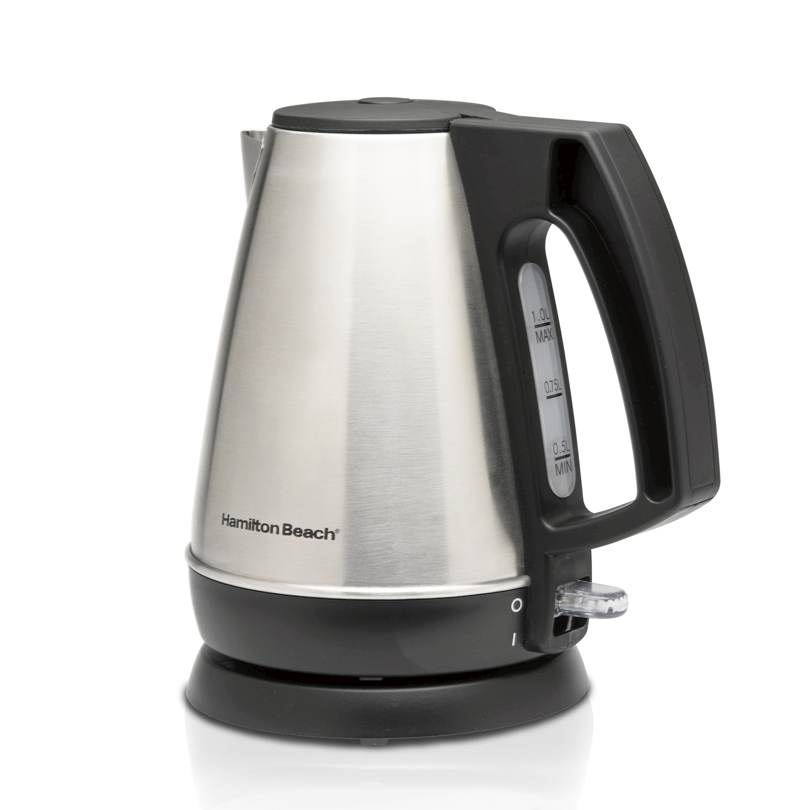 Hamilton Beach 1 Liter 1500 Watts Electric Kettle Stainless Steel and Silver-image