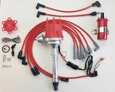 CHEVY GMC 4.3L 262 EFI TO CARB SMALL CAP HEI DISTRIBUTOR + 45K COIL + PLUG WIRES