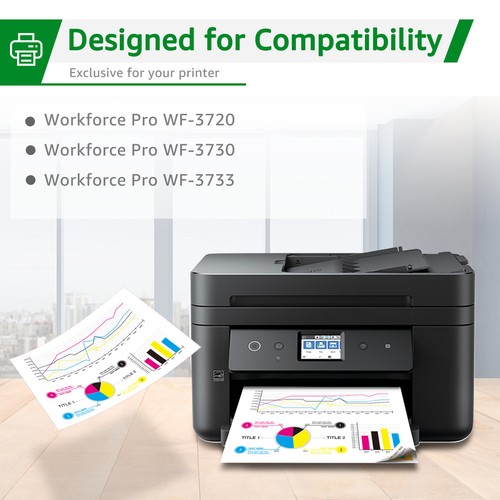 4PACK 702XL Ink Cartridges For Epson Workforce WF-3720 WF-3730 WF-3733 Printer - Picture 3 of 5