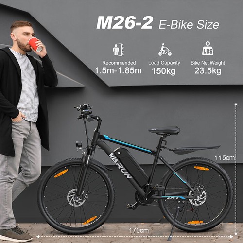 2025 Electric Bike 250W E-bike 48V 7.8Ah 26โ Mountain City Bicycle for Adults - Picture 11 of 12