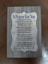 DEXSA A Prayer For You.New Horizons Wood Plaque | Made in the USA Black