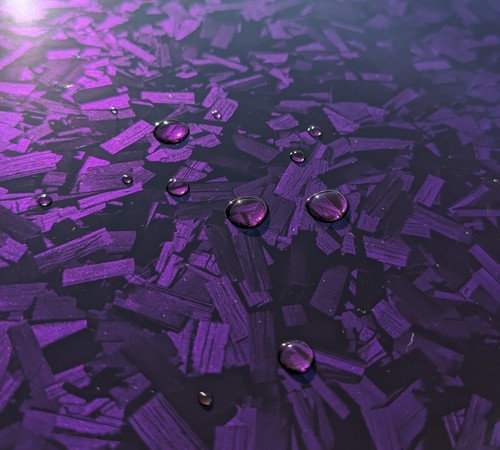 Gloss Purple Forged Carbon Premium Vinyl Car Wrap - BUBBLE FREE PET Film Sticker - Picture 6 of 7