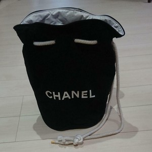 chanel canvas drawstring backpack