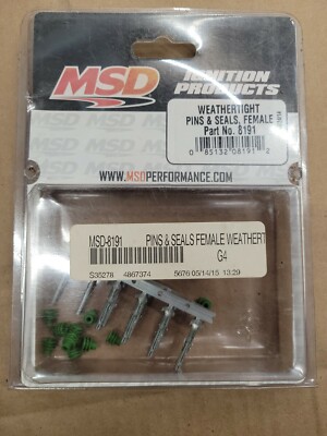 197 MSD Female Pin And Seal Part No. 8191 | eBay