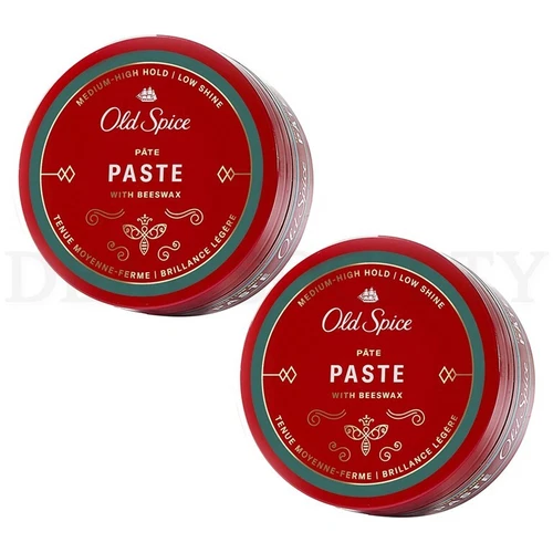 Old Spice Medium Hold Low Shine Hair Styling Paste for Men 2.22 oz Lot of 2